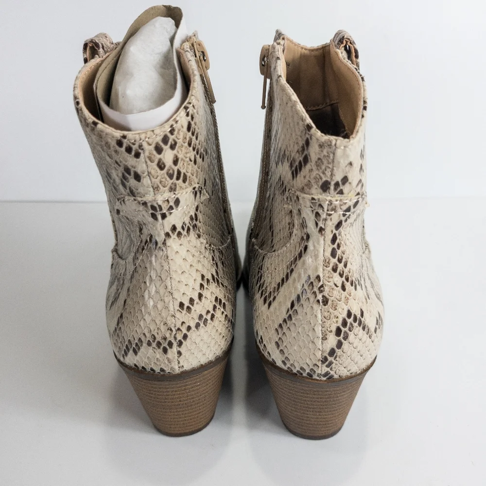 Sugar Tarah Western Booties Snake -7.5 - Picture 9 of 9